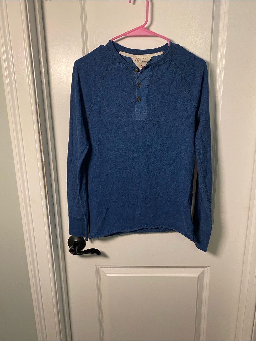 rag & bone Indigo Long-Sleeve Henley